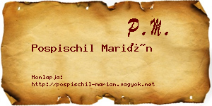 Pospischil Marián névjegykártya